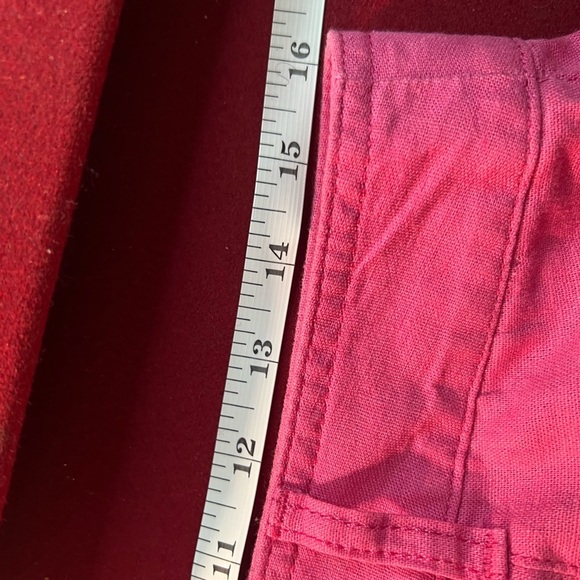 Gap Pink Linen wide baggy pants size 8 - Picture 2 of 4